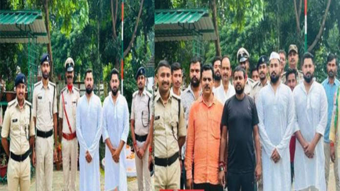 बाहुबली अनंत सिंह के आवास पर किया गया झंडोतोलन बाहुबली अनंत सिंह के आवास पर किया गया झंडोतोलन