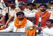 भाजपा में शामिल हुए बाहुबली पूर्व विधायक सुनील पांडे